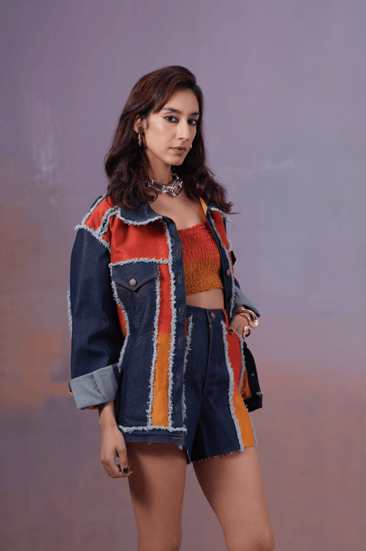 Rangeen Denim Shorts