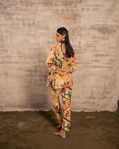 Basant kimono set