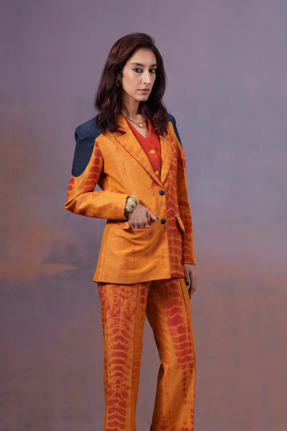 NARANGI BLAZER SET