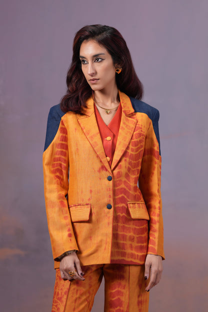 NARANGI BLAZER SET