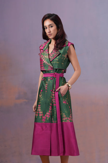 RANGREZI CUT SLEEVES TRENCH